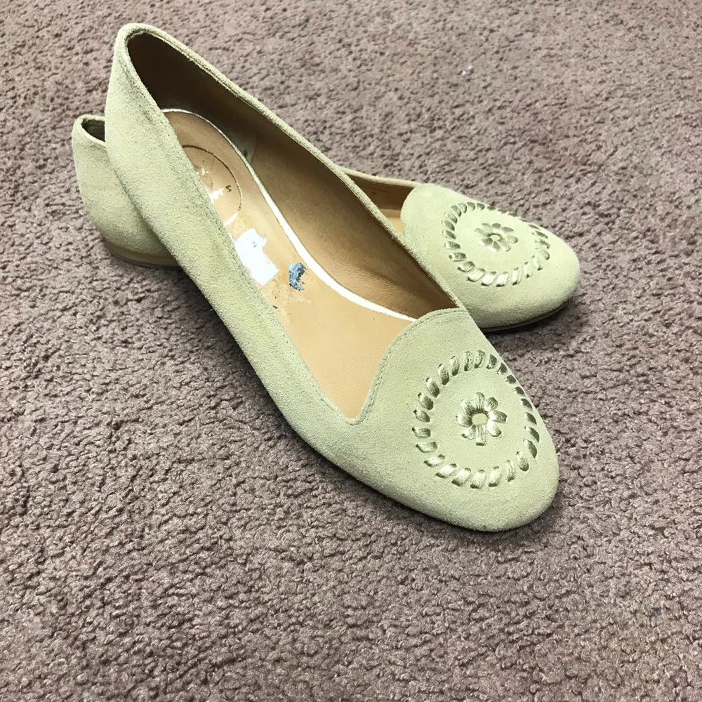 Jack Rogers Oak Rebecca Suede Flats